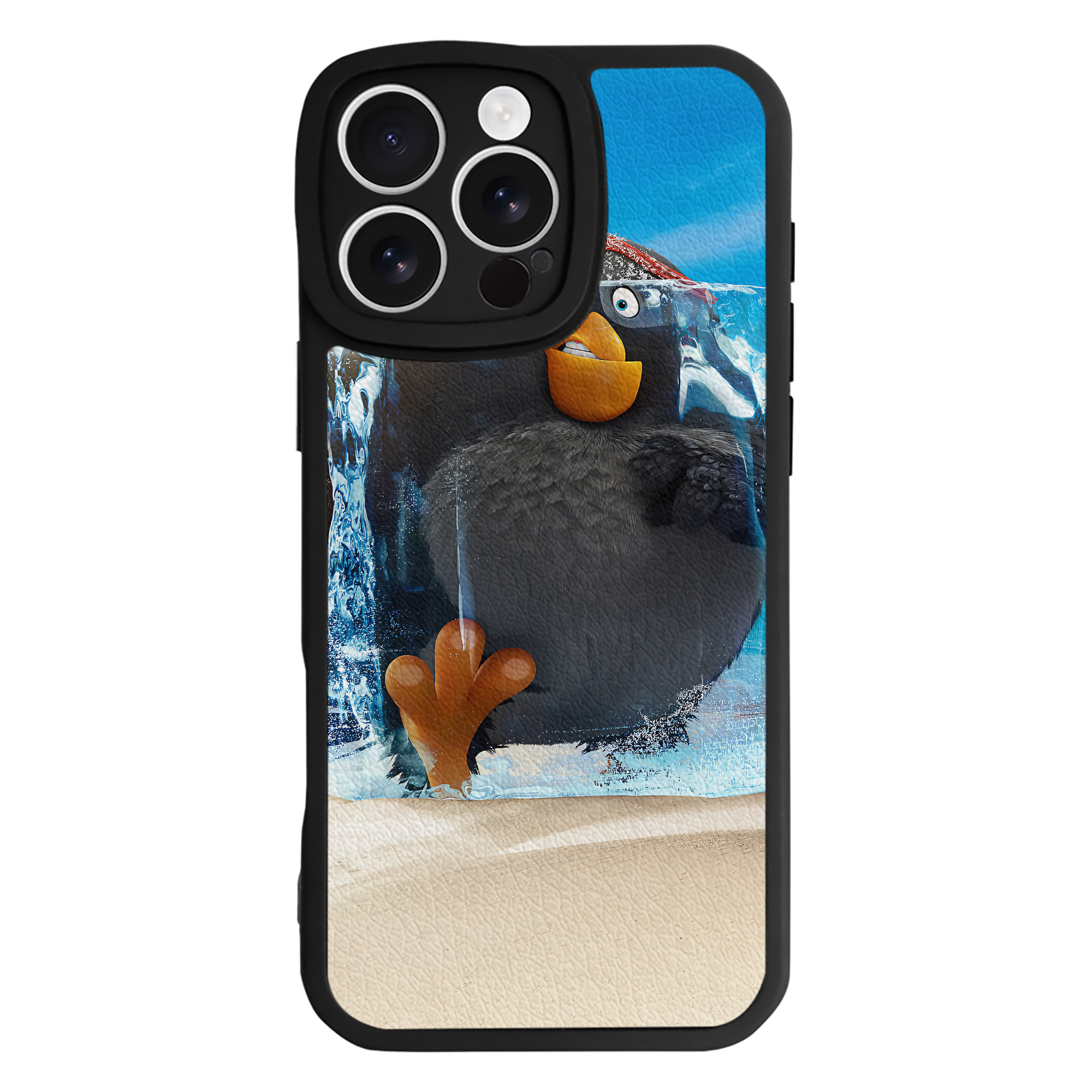 （画像用） Angry Birds アングリーバード 【iPhone 16シリーズ対応】シリコンスマホケース（レザー調） 材質：シリコン